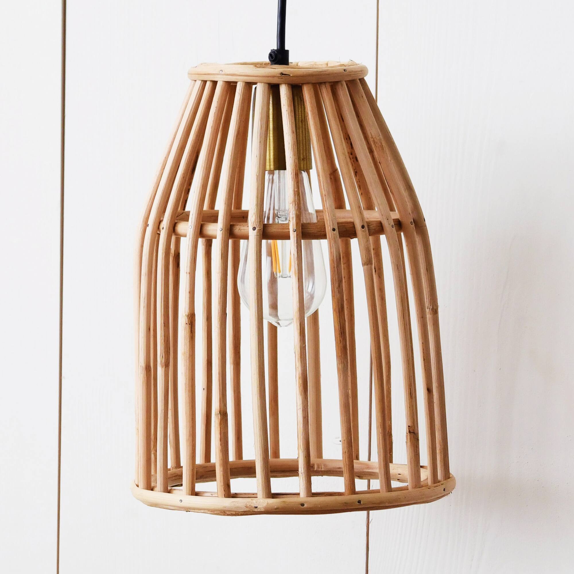 Hello Honey® Woven Bamboo Ceiling Light